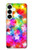 S3292 カラフルディスコスター Colourful Disco Star Samsung Galaxy S25 Plus バックケース、フリップケース・カバー