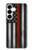 S3472 消防士細い赤線旗 Firefighter Thin Red Line Flag Samsung Galaxy S25 Plus バックケース、フリップケース・カバー