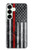 S3687 消防士細い赤い線アメリカの国旗 Firefighter Thin Red Line American Flag Samsung Galaxy S25 Plus バックケース、フリップケース・カバー