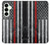 S3687 消防士細い赤い線アメリカの国旗 Firefighter Thin Red Line American Flag Samsung Galaxy S25 Plus バックケース、フリップケース・カバー