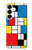 S3814 ピエトモンドリアン線画作曲 Piet Mondrian Line Art Composition Samsung Galaxy S25 Plus バックケース、フリップケース・カバー