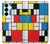 S3814 ピエトモンドリアン線画作曲 Piet Mondrian Line Art Composition Samsung Galaxy S25 Plus バックケース、フリップケース・カバー