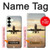 S3837 飛行機離陸日の出 Airplane Take off Sunrise Samsung Galaxy S25 Plus バックケース、フリップケース・カバー