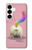 S3923 猫のお尻の虹のしっぽ Cat Bottom Rainbow Tail Samsung Galaxy S25 Plus バックケース、フリップケース・カバー