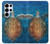 S1249 青い海亀 Blue Sea Turtle Samsung Galaxy S25 Ultra バックケース、フリップケース・カバー
