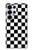 S1611 チェッカーボード Black and White Check Chess Board Samsung Galaxy S25 Ultra バックケース、フリップケース・カバー