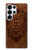 S2529 レオゾディアックタトゥーブラウングラフィック Leo Zodiac Tattoo Brown Graphic Print Samsung Galaxy S25 Ultra バックケース、フリップケース・カバー