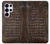 S2850 アリゲータースキングラフィック Brown Skin Alligator Graphic Printed Samsung Galaxy S25 Ultra バックケース、フリップケース・カバー