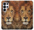 S2870 ライオン Lion King of Beasts Samsung Galaxy S25 Ultra バックケース、フリップケース・カバー