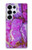 S2907 パープルターコイズ宝石グラフィックプリント Purple Turquoise Stone Samsung Galaxy S25 Ultra バックケース、フリップケース・カバー