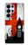 S2979 イングランドサッカー England Football Soccer Flag Samsung Galaxy S25 Ultra バックケース、フリップケース・カバー