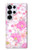 S3036 ピンクフラワーフローラ Pink Sweet Flower Flora Samsung Galaxy S25 Ultra バックケース、フリップケース・カバー