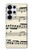S3082 音楽シート Music Sheet Samsung Galaxy S25 Ultra バックケース、フリップケース・カバー