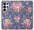 S3265 ヴィンテージ花柄 Vintage Flower Pattern Samsung Galaxy S25 Ultra バックケース、フリップケース・カバー