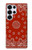 S3355 赤バンダナパターン Bandana Red Pattern Samsung Galaxy S25 Ultra バックケース、フリップケース・カバー