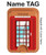 S2059 イングランドクラシック英国の電話ボックスミニマリスト England Classic British Telephone Box Minimalist iPhone 16 15 14 13 Pro Max 用 MagSafe対応磁気カードホルダーウォレットスタンド