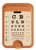 S2502 目の検査図ポスター Eye Exam Chart Decorative Decoupage Poster iPhone 16 15 14 13 Pro Max 用 MagSafe対応磁気カードホルダーウォレットスタンド