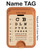 S2502 目の検査図ポスター Eye Exam Chart Decorative Decoupage Poster iPhone 16 15 14 13 Pro Max 用 MagSafe対応磁気カードホルダーウォレットスタンド