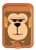 S2721 可愛い気難しい猿の漫画 Cute Grumpy Monkey Cartoon iPhone 16 15 14 13 Pro Max 用 MagSafe対応磁気カードホルダーウォレットスタンド