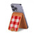 S3535 レッドギンガム Red Gingham iPhone 16 15 14 13 Pro Max 用 MagSafe対応磁気カードホルダーウォレットスタンド