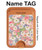 S3688 花の花のアートパターン Floral Flower Art Pattern iPhone 16 15 14 13 Pro Max 用 MagSafe対応磁気カードホルダーウォレットスタンド