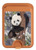 S3793 かわいい赤ちゃん雪パンダのペイント Cute Baby Panda Snow Painting iPhone 16 15 14 13 Pro Max 用 MagSafe対応磁気カードホルダーウォレットスタンド