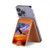 S3841 白頭ワシ カラフルな空 Bald Eagle Flying Colorful Sky iPhone 16 15 14 13 Pro Max 用 MagSafe対応磁気カードホルダーウォレットスタンド