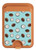 S3860 ココナッツドット柄 Coconut Dot Pattern iPhone 16 15 14 13 Pro Max 用 MagSafe対応磁気カードホルダーウォレットスタンド