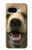 S0840 グリズリーベアの顔 Grizzly Bear Face Google Pixel 9a バックケース、フリップケース・カバー