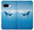 S0843 シロナガスクジラ Blue Whale Google Pixel 9a バックケース、フリップケース・カバー