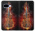 S0864 火ヴァイオリン Fire Violin Google Pixel 9a バックケース、フリップケース・カバー
