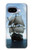 S1096 海で帆船 Sailing Ship in an Ocean Google Pixel 9a バックケース、フリップケース・カバー