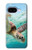 S1377 ウミガメ Ocean Sea Turtle Google Pixel 9a バックケース、フリップケース・カバー