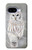 S1566 白フクロウ シロフクロウ Snowy Owl White Owl Google Pixel 9a バックケース、フリップケース・カバー
