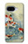 S1654 魚アート絵画 Koi Carp Fish Art Painting Google Pixel 9a バックケース、フリップケース・カバー