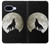S1981 オオカミは 月にハウリング Wolf Howling at The Moon Google Pixel 9a バックケース、フリップケース・カバー