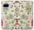 S2179 ヴィンテージ花のパターン Flower Floral Vintage Art Pattern Google Pixel 9a バックケース、フリップケース・カバー