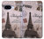 S2211 パリエッフェル塔ポストカード Paris Postcard Eiffel Tower Google Pixel 9a バックケース、フリップケース・カバー