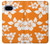 S2245 ハワイのハイビスカスオレンジ柄 Hawaiian Hibiscus Orange Pattern Google Pixel 9a バックケース、フリップケース・カバー