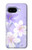S2361 紫の花 Purple White Flowers Google Pixel 9a バックケース、フリップケース・カバー