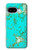 S2377 ターコイズの宝石用原石のグラフィックプリント Turquoise Gemstone Texture Graphic Printed Google Pixel 9a バックケース、フリップケース・カバー