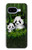 S2441 パンダファミリー 竹林 Panda Family Bamboo Forest Google Pixel 9a バックケース、フリップケース・カバー