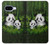 S2441 パンダファミリー 竹林 Panda Family Bamboo Forest Google Pixel 9a バックケース、フリップケース・カバー
