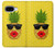 S2443 楽しい パイナップルサングラス 接吻 Funny Pineapple Sunglasses Kiss Google Pixel 9a バックケース、フリップケース・カバー