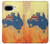 S2494 オーストラリア国旗地図ロックテクスチャ Australia Flag Map Rock Texture Google Pixel 9a バックケース、フリップケース・カバー