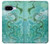 S2653 ドラゴングリーンターコイズストーングラフィックプリント Chinese Dragon Green Turquoise Stone Graphic Printed Google Pixel 9a バックケース、フリップケース・カバー