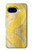 S2713 黄蛇の皮膚 グラフィックプリント Yellow Snake Skin Graphic Printed Google Pixel 9a バックケース、フリップケース・カバー
