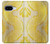S2713 黄蛇の皮膚 グラフィックプリント Yellow Snake Skin Graphic Printed Google Pixel 9a バックケース、フリップケース・カバー