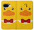S2760 イエロー アヒル タキシード 漫画 Yellow Duck Tuxedo Cartoon Google Pixel 9a バックケース、フリップケース・カバー