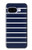 S2767 ネイビーホワイトストライプ Navy White Striped Google Pixel 9a バックケース、フリップケース・カバー